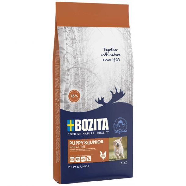 Корм сухой BOZITA NATURALES для щенков всех пород, беременных и кормящих собак 2 кг