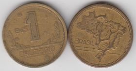 Бразилия 1 крузейро 1945-1949 XF