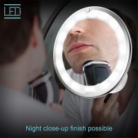 Косметическое зеркало на вакуумной присоске и подсветкой My Fold Jin Ge Mirror (1)