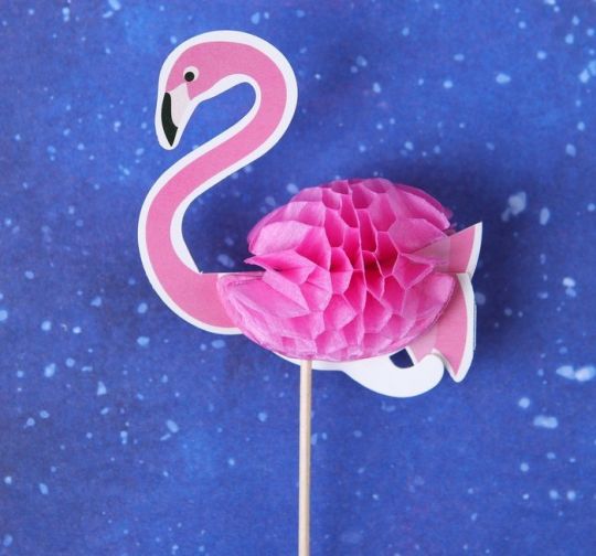 Пики для декора Фламинго