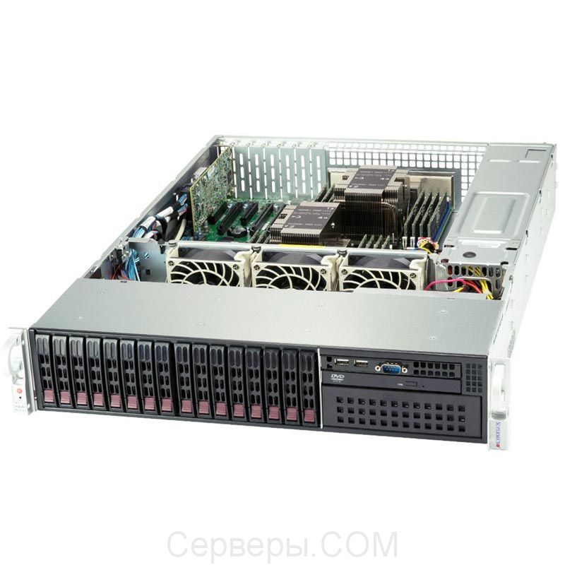 Серверная платформа Supermicro SuperServer 2029P-C1R 2U 2xLGA 3647 8x2.5", SYS-2029P-C1R