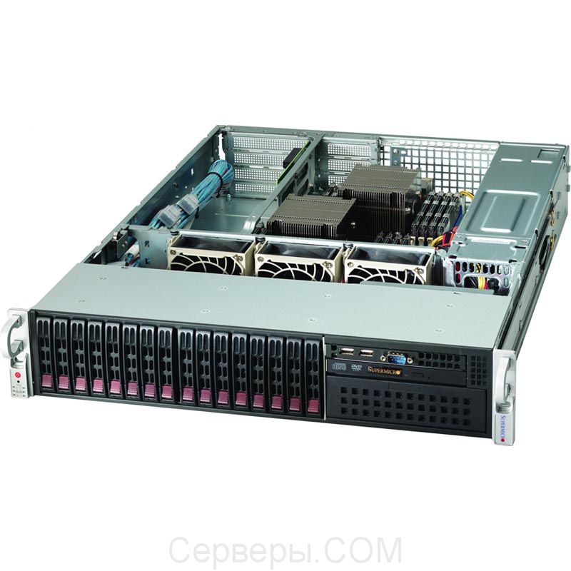 Корпус Supermicro SuperChassis 213A-R740WB Rack 740Вт Чёрный 2U, CSE-213A-R740WB