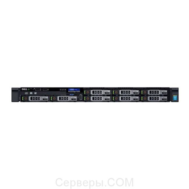 Сервер Dell PowerEdge R330 2.5" Rack 1U, 210-AFEV-102