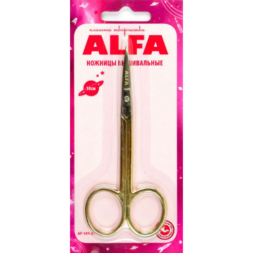 Ножницы Alfa вышивальные арт. AF 101-87