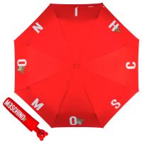 Зонт складной Moschino 8068-OCC Bear in the Logo Red