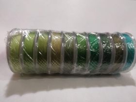 Spark Beads Нить для бисера TYTAN 100 микс зелено-оливковый купить оптом в магазине Золотая Игла