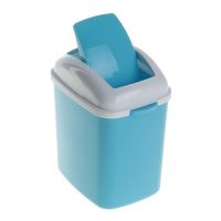 Контейнер для мусора настольный SHUANG HONG 13х11х23 см (цвет голубой)