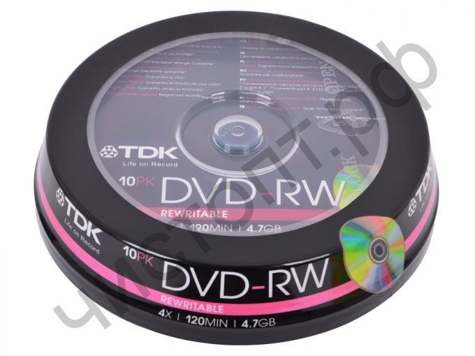 TDK DVD-RW 4,7 GB 4x CB-10 СУПЕРЦЕНА !!!