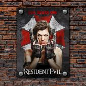 Металлическая табличка на стену Resident Evil