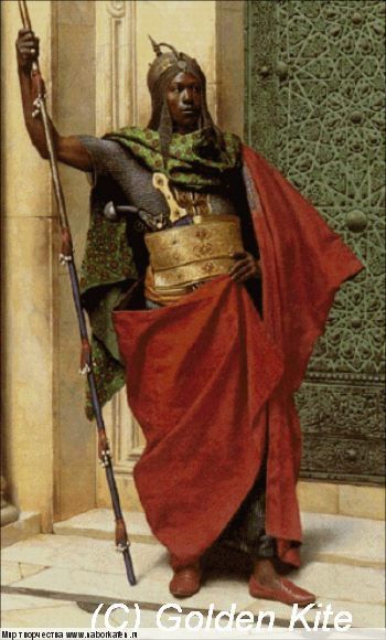 707 A Nubian Guard (detail)