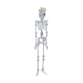 Серьга Скелет из серебра с фианитами 94170098 SOKOLOV