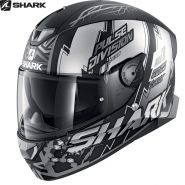 Шлем Shark Skwal 2 Noxxys, Черно-серебряный