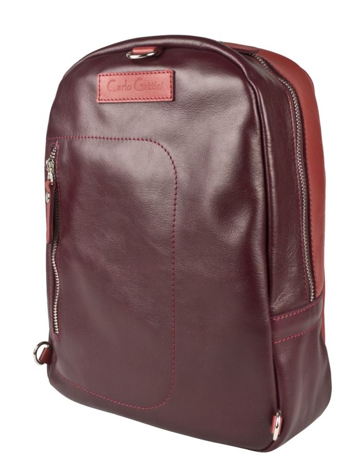 Кожаный рюкзак Carlo Gattini Albera burgundy/red 3055-09