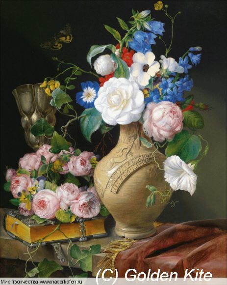 2536 Still Life with a Wreath of Roses
