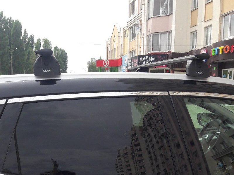 Багажник на крышу Nissan Murano Z52, 2014-..., Lux, крыловидные дуги