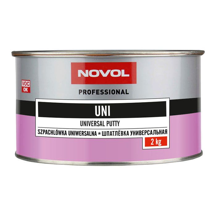 Novol UNI UNIVERSAL PUTTY Шпатлевка универсальная, объем 2кг.