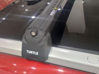 Багажник на крышу Kia Sportage 4, Turtle Air 2, аэродинамические дуги на интегрированные рейлинги (черный цвет)