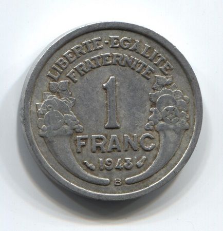 1 франк 1948 года Франция, B