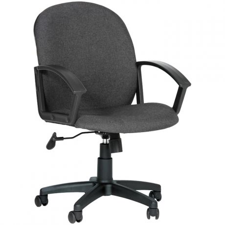 Кресло для офиса компьютерное Chairman 681 PL, ткань серая, механизм качания