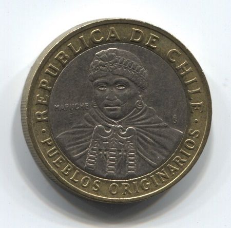100 песо 2008 года Чили