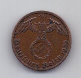1 пфенниг 1939 года AUNC Германия