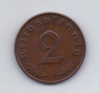 2 пфеннига 1939 года AUNC J Германия