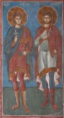 Икона Акакий Каппадокиянин Сотник Византийский мученики (рукописная)