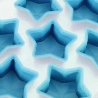 Форма для льда силиконовая Звёздочки (цвет голубой)_3