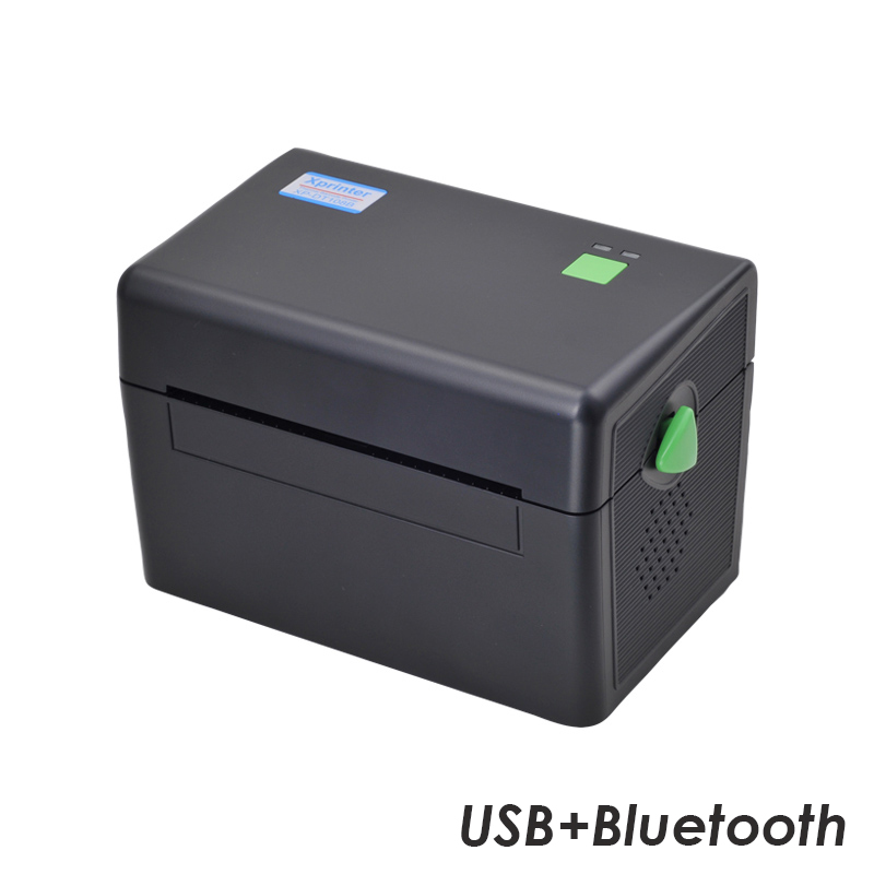 Принтер этикеток  Xprinter XP-DT108B (USB+Bluetooth) черный + держатель этикеток