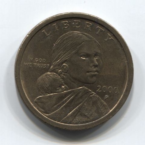 1 доллар 2000 года P США, Сакагавея (Парящий орел)