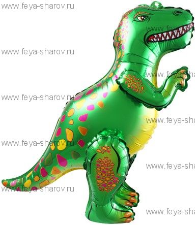 Шар Динозавр Аллозавр 64 см Зеленый