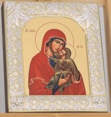 Икона Анна мать Пресвятой Богородицы (9х10,5см)