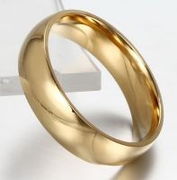 Позолоченные обручальные кольца (4 мм)