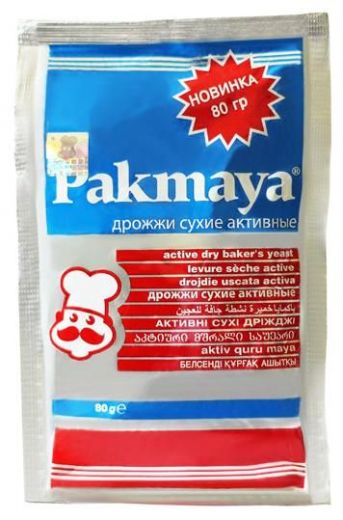 Дрожжи сухие активные, Pakmaya, 60 гр