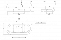 Акриловая ванна Knief Wall 0100-277 180х80 схема 4