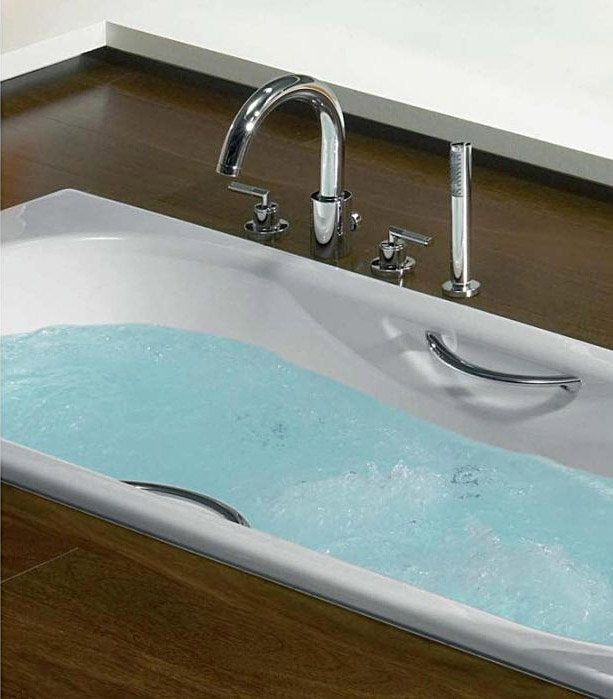 Чугунная ванна Roca Malibu 170x70 2333G0000 с отверстиями для ручек схема 10