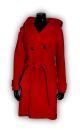 Пальто женское NAF NAF UHNH49D-ROUGE-GRENAT, ткань красная