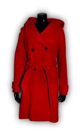 Пальто женское NAF NAF UHNH49D-ROUGE-GRENAT, ткань красная, вид 1