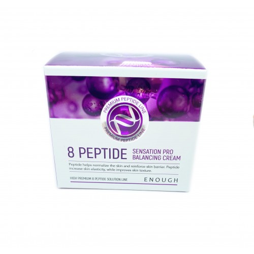 Enough premium 8 peptide sensation pro balancing essence антивозрастная пептидная эссенция. [enough] крем для лица пептиды 8 peptide sensation pro balancing cream, 50 мл. 8 peptide sensation pro balancing cream. 8 peptide sensation pro balancing cream 50ml. [enough] 8 peptide sensation pro balancing cream - восстанавливающий крем с пептидами, 50 мл.