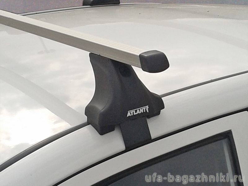 Багажник на крышy Toyota Avensis T27, Атлант, прямоугольные дуги, опора E
