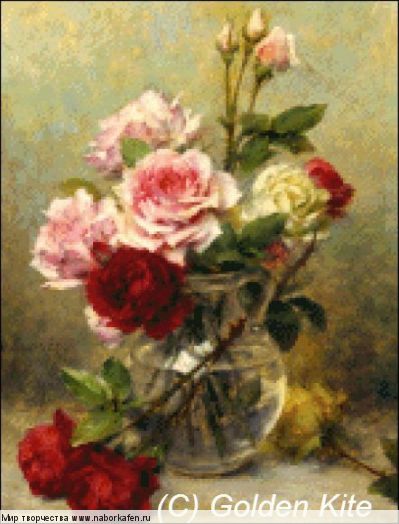 1905. A Vase of Roses (small)