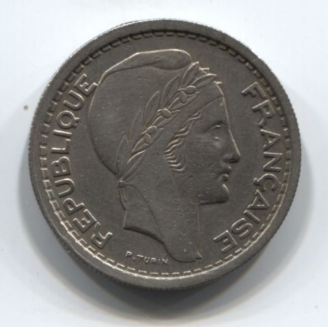 20 франков 1949 года Алжир, XF