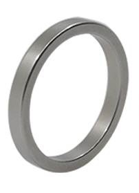 Магнитное кольцо серебро (тонкое)