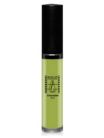 Make-Up Atelier Paris Fluid Concealer Olive FLWACV2 Olive green Корректор-антисерн флюид водостойкий CV2 (зеленый оливковый) оливковый