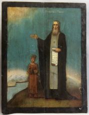 Икона Пахомий Нерехтский преподобный (рукописная)