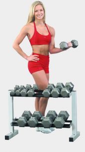 Подставка для гантельного ряда Body Solid Powerline PDR282 