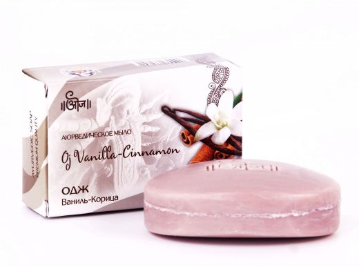 Мыло аюрведическое Одж Ваниль-Корица | 100 гр | Oj Vanilla-Cinnamon Soap