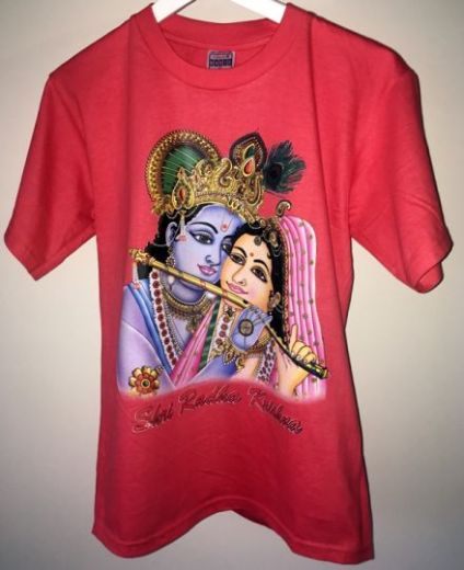 Мужская футболка с изображением Кришны и Радхи, купить в интернет магазине