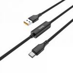 Кабель USB 2.4А HOCO S13 Черный (TYPE C) 1.2м