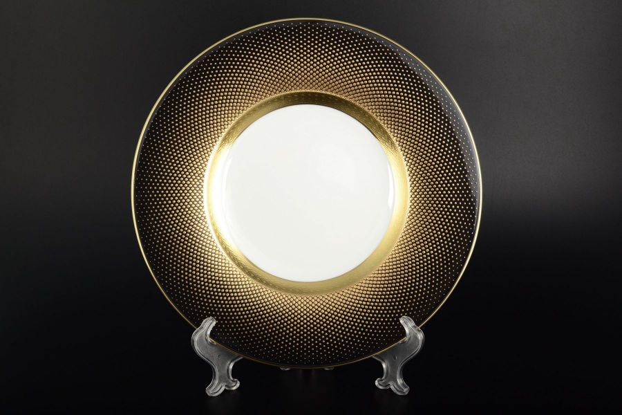 Набор тарелок 29 см "Rio black gold", 6 шт.